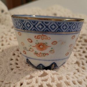 Vintage Tienshan rice pattern bowl